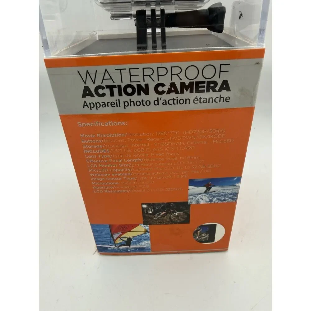 Sylvania 720P Waterproof Action Camera New in Box